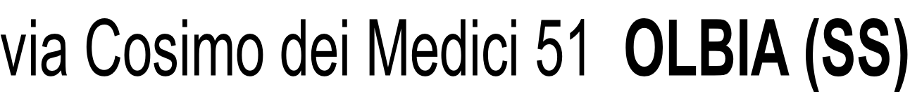 via Cosimo dei Medici 51  OLBIA (SS)